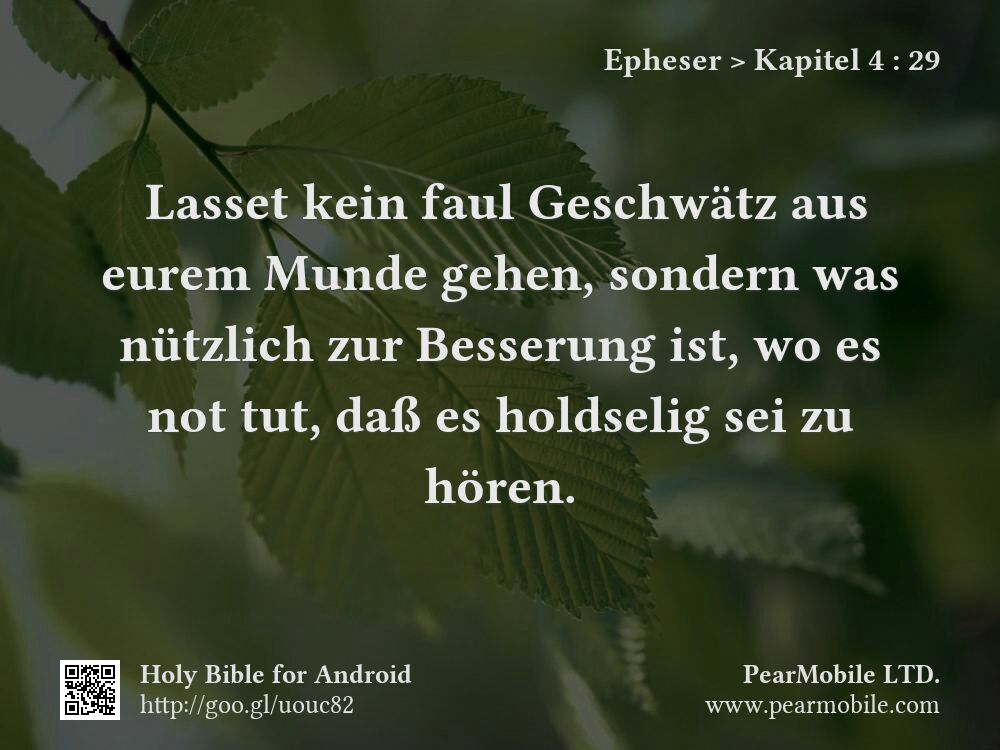 Epheser, Kapitel 4:29
